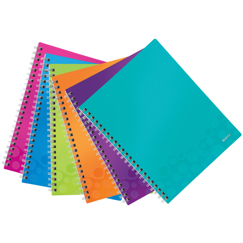 Collegeblock WOW, A4, PP, liniert, holzfrei, 80 Blatt, blau LEITZ 46370036 LEITZ 4637-00-36  80Bl liniert