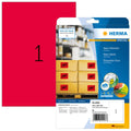 Neonetiketten permanent, 210x297mm, 20 Stück, leuchtrot HERMA 5048 HERMA 5048  20 Stück permanent haftend