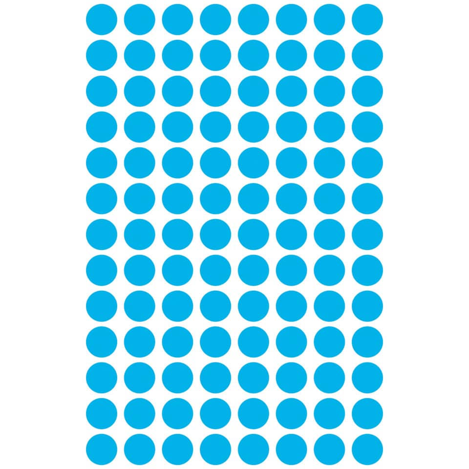 Markierungspunkte, Ø8mm, 416 Stück, blau AVERY ZWECKFORM 3011 ZWECKFORM 3011 permanent haftend