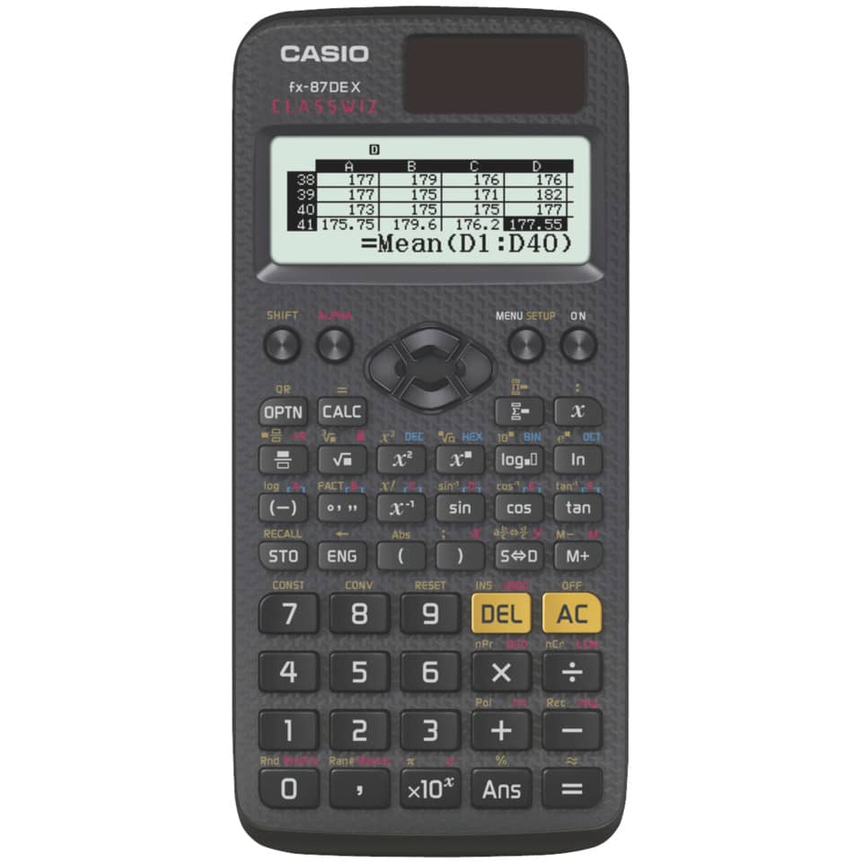 Schulrechner Technisch Wiss. 12-stellig   ClassWiz CASIO FX-87DEX CASIO FX-87DEX ClassWiz