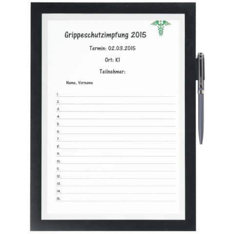 Info-Rahmen DURAFRAME® NOTE - A4, schwarz