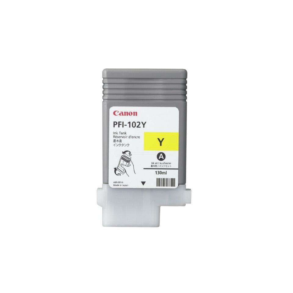 Inkjetpatrone PFI 102Y yellow   130ml CANON 0898B001 CANON 0898B001 130ml