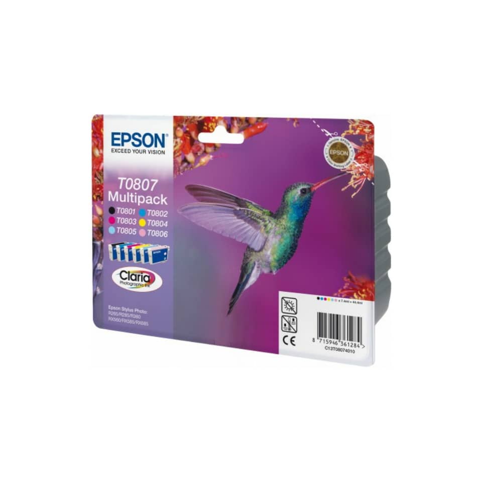 Inkjetpatrone 6 Stück Color Pack EPSON C13T08074011