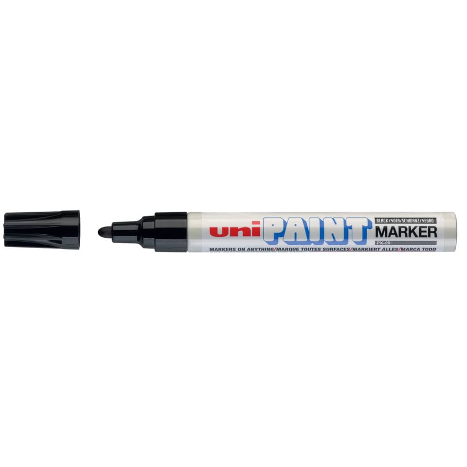 Lackmalstift UniPaint PX20SW, schwarz UNI-BALL 182099 FABER CASTELL 182099 PX20SW