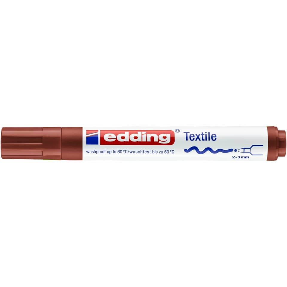 Textilmarker 4500, 2-3mm, braun EDDING 44500007 EDDING 4500 7  2-3mm