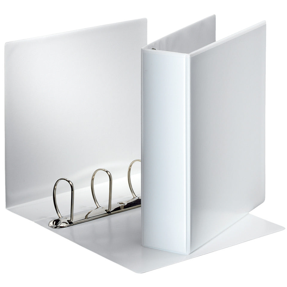 Ringbuch Präsentation, mit Taschen, A4, PP, 4 Ringe, 60 mm, weiss ESSELTE 49706 ESSELTE 49706 4 Ring