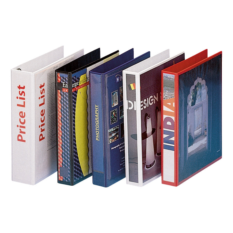 Ringbuch Präsentation, mit Taschen, A4, PP, 4 Ringe, 30 mm, weiss ESSELTE 49703