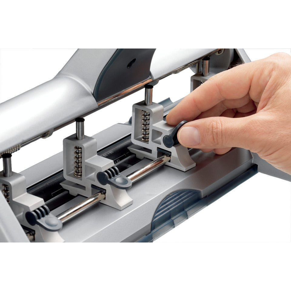 Mehrfachlocher Akto®, 30 Blatt, Anschlagschiene, Aluminium, silber LEITZ 5114-00-84
