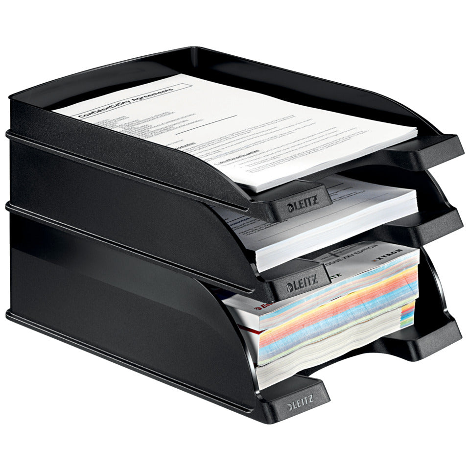 Briefkorb Standard Plus, A4, Polystyrol, schwarz LEITZ 5227-00-95