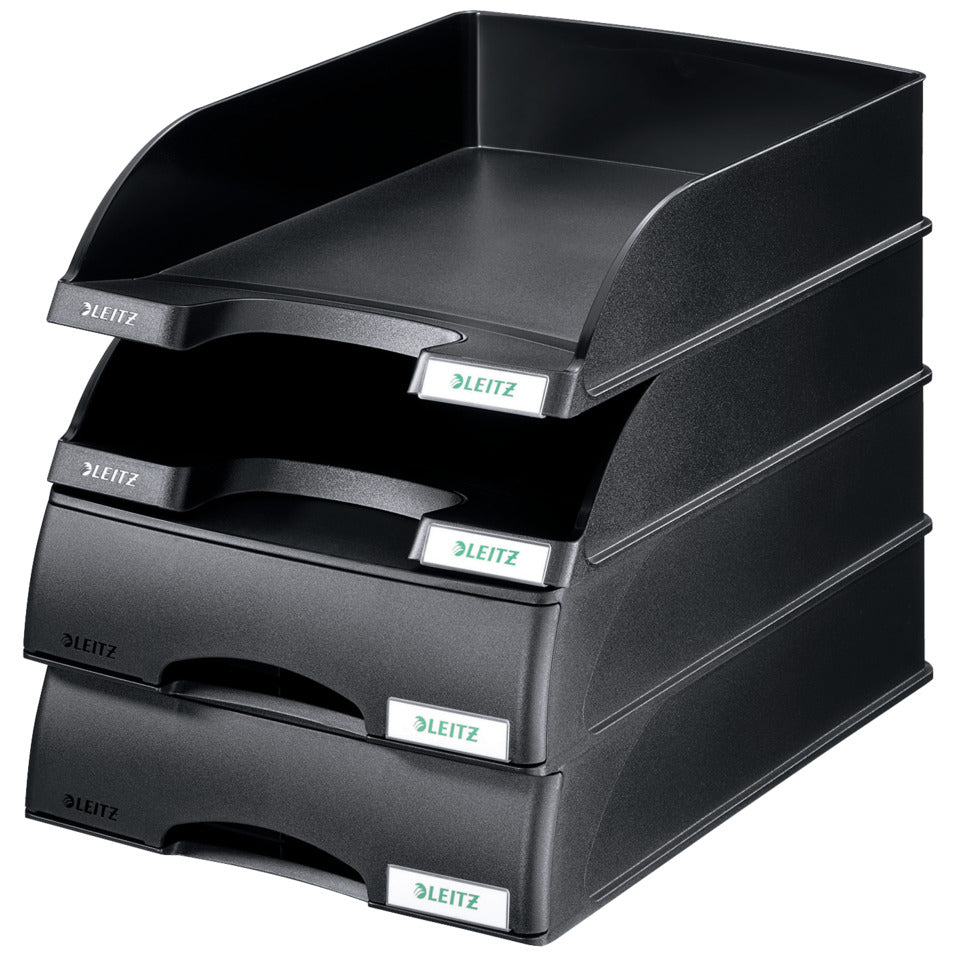 Briefkorb Standard Plus, A4, Polystyrol, schwarz LEITZ 5227-00-95