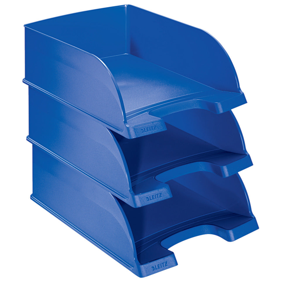 Briefkorb Jumbo Plus, A4, extra hoch, Polystrol, blau LEITZ 5233-00-35