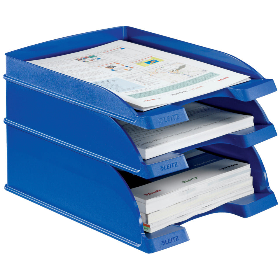 Briefkorb Jumbo Plus, A4, extra hoch, Polystrol, blau LEITZ 5233-00-35