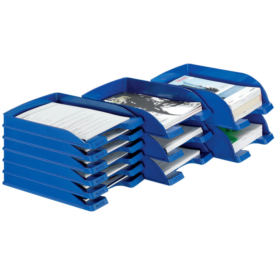 Briefkorb Jumbo Plus, A4, extra hoch, Polystrol, blau LEITZ 5233-00-35