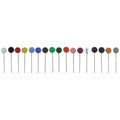 Landkartennadel, Polystyrol (PS)-Kopf, 16 mm, Ø 5 mm, weiß, 100 Stück ALCO 610 ALCO 610  L.16mm  100St
