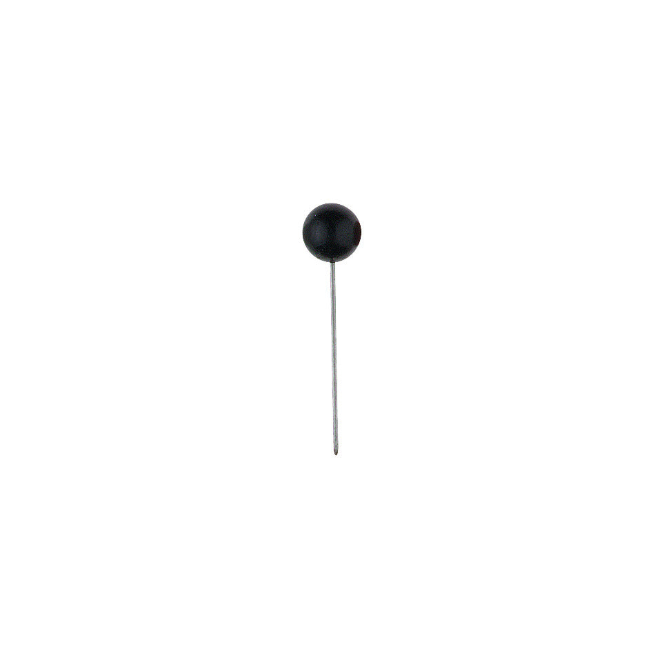 Landkartennadel, Polystyrol (PS)-Kopf, 16 mm, Ø 5 mm, schwarz, 100 Stück ALCO 611 ALCO 611  L.16mm  100St
