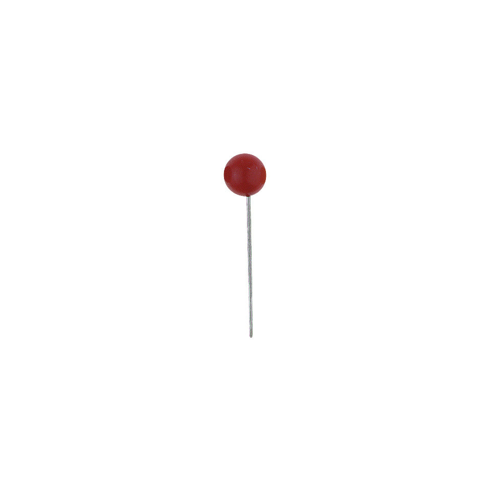 Landkartennadel, Polystyrol (PS)-Kopf, 16 mm, Ø 5 mm, rot, 100 Stück ALCO 612 ALCO 612  L.16mm  100St