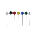 Landkartennadel, Polystyrol (PS)-Kopf, 16 mm, Ø 5 mm, sortiert, 100 Stück ALCO 626 ALCO 626  L.16mm  100St