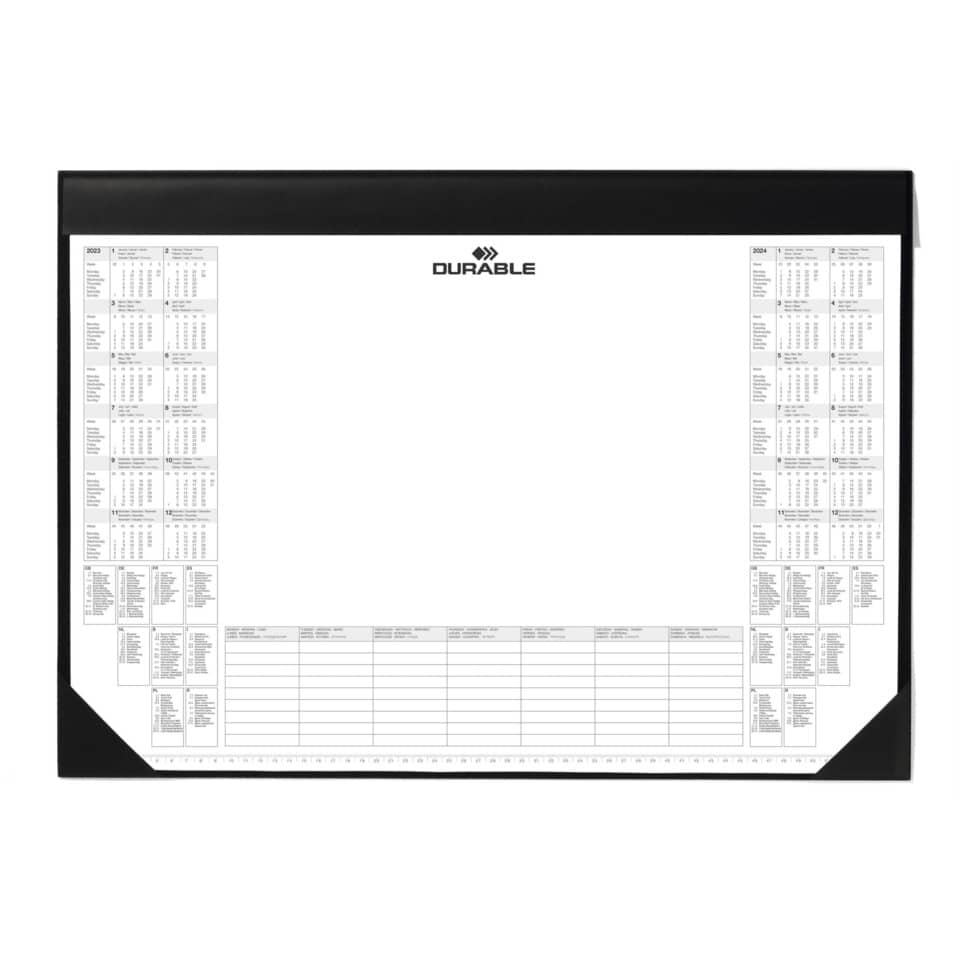 Schreibunterlage mit Block, 60x40cm, schwarz DURABLE 7291 01 DURABLE 7291 01   60x40 cm
