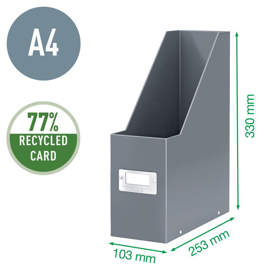 Stehsammler Click & Store WOW, A4, Graukarton, schwarz LEITZ 6047-00-95 LEITZ 6047-00-95 Click&Store