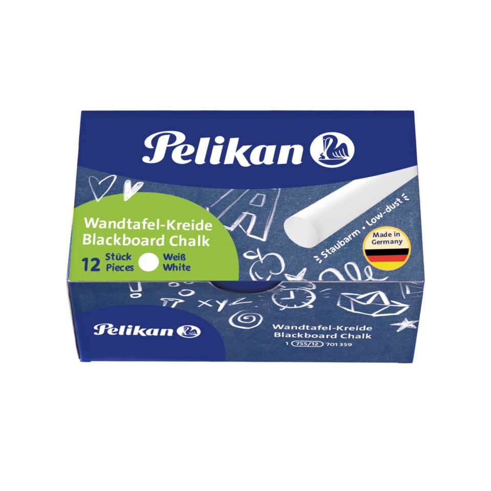 Wandtafelkreide 755/12, 12 Stück, weiß PELIKAN 400142594 PELIKAN 400142594 701359 755/12