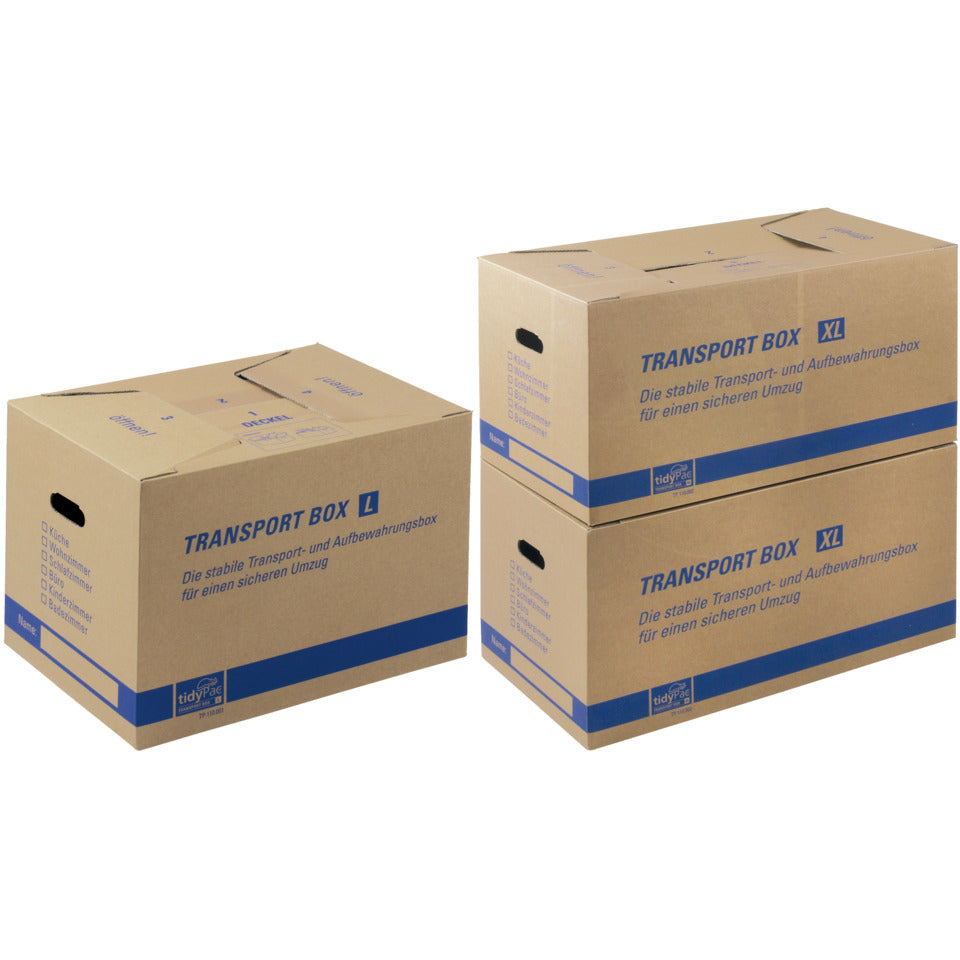 Transportbox XL, 650 x 350 x 370 mm, braun TIDYPAC 30000926 TIDYPAC 30000926 68x35x35,5cm
