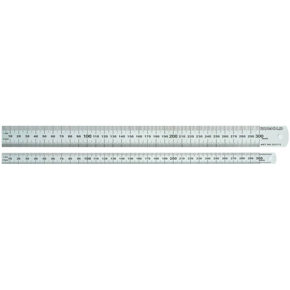 Stahllineal, rostfreier Edelstahl, sehr handlich, 300 mm RUMOLD 323703 RUMOLD 323703 30cm