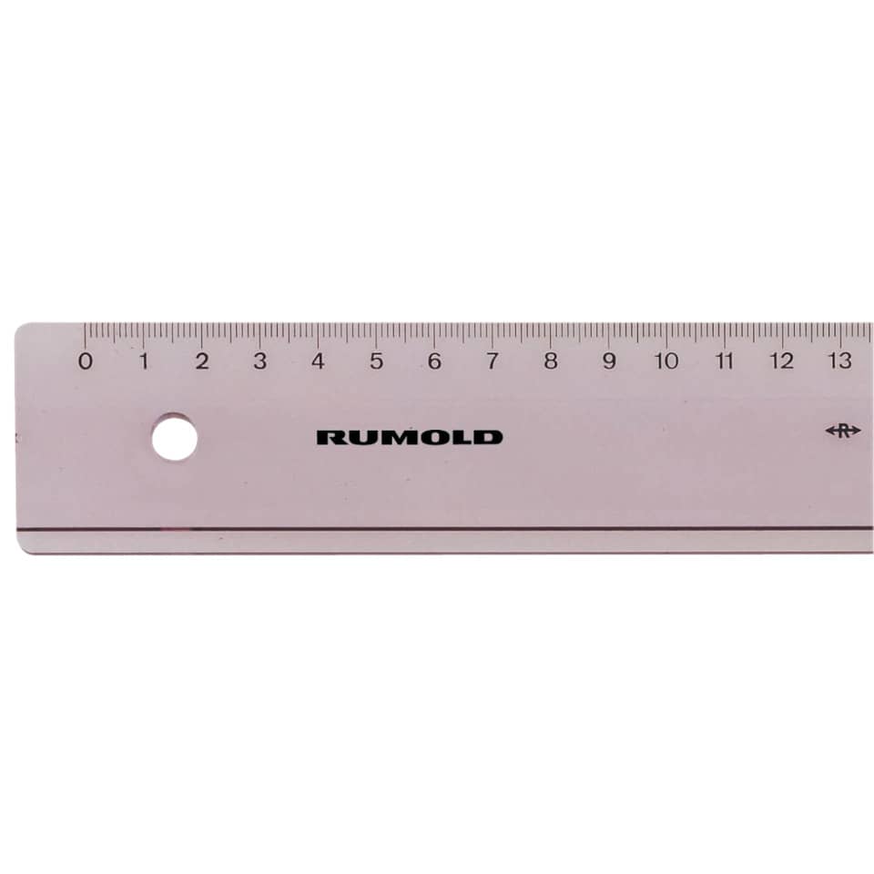 Plastiklineal, 20cm, transparent RUMOLD FL 41/20 RUMOLD FL41 Luran