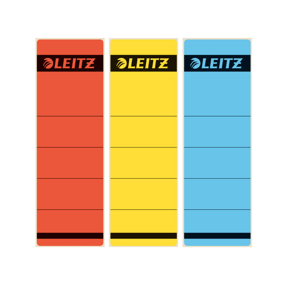 Ordnerrückenschild selbstklebend, 62 x 191 mm, breit/kurz, 10 Stück, gelb LEITZ 1642-00-15 LEITZ 16420015 skl PG 10ST