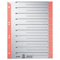 Trennblatt, A4, Karton, farbig bedruckt, rot, 100 Stück LEITZ 1652-00-25 LEITZ 1652-00-25 100ST ungeöst