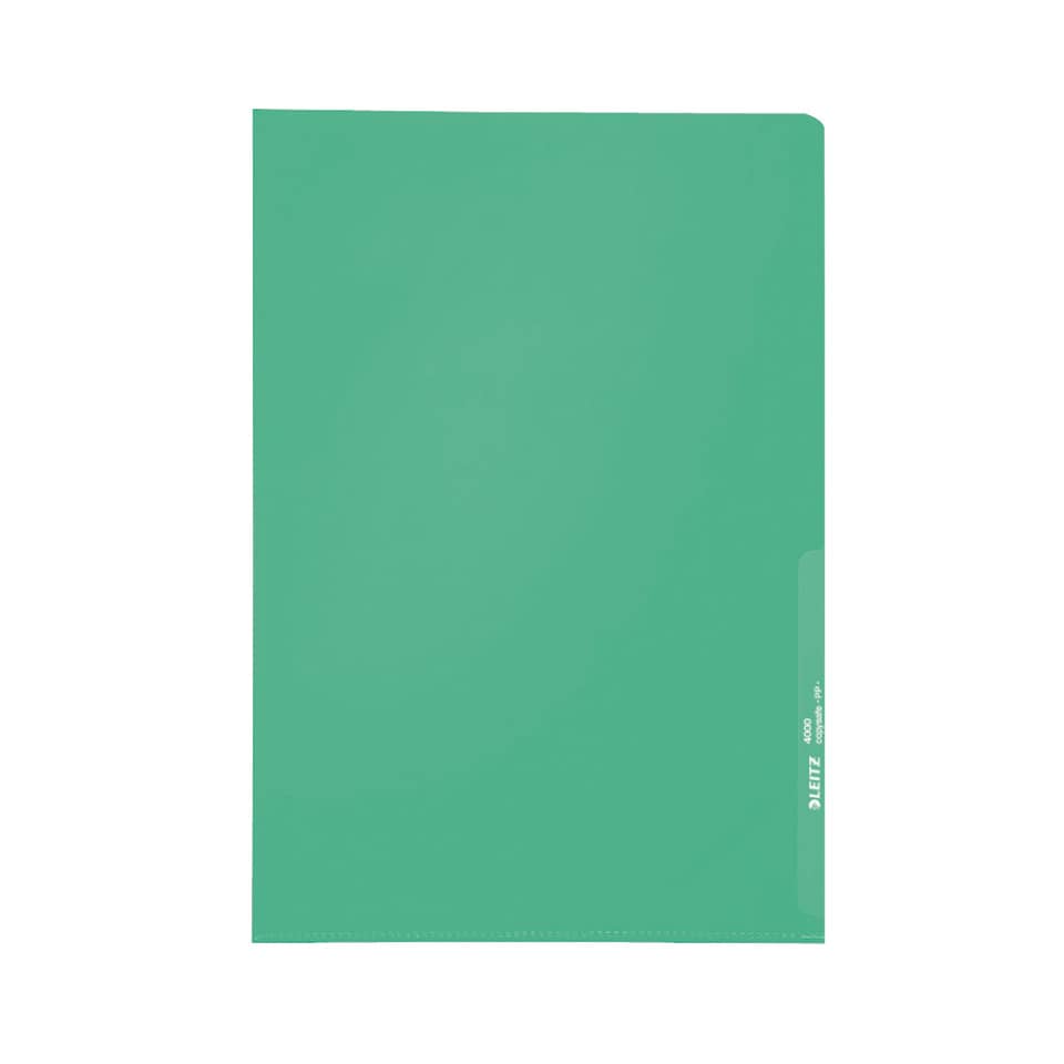 Sichthülle Standard, A4, PP, genarbt, dokumentenecht, grün LEITZ 4000-00-55 LEITZ 40000055 PP