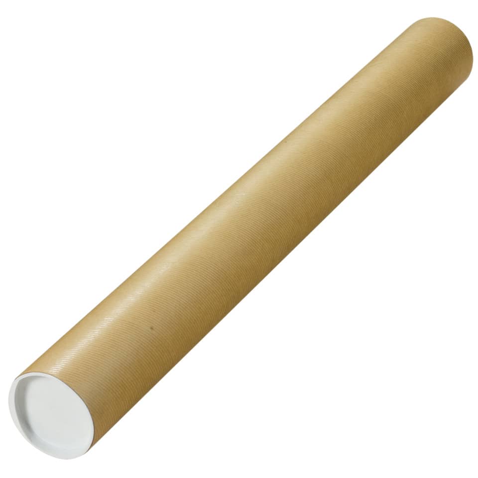 Versandrohr, Ø80x750mm, 10 Stück, braun COLOMPAC 30001359 30001359 10ST
