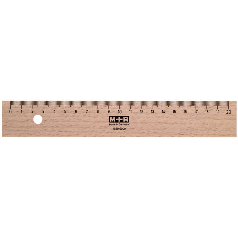 Holzlineal, 20cm M+R 719200000 M+R 71920000/9062