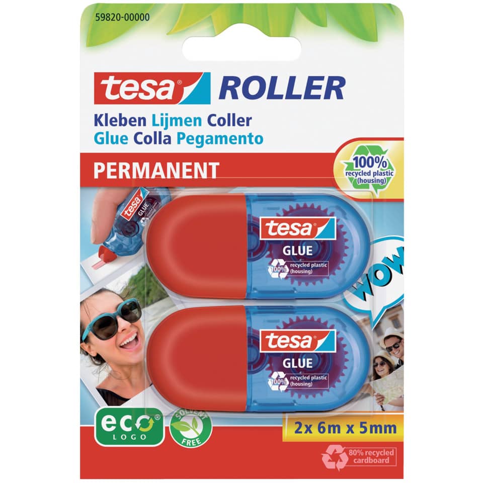 Kleberoller Mini Permanent, 6mx5mm, 2 Stück TESA 59820-00000-00 TESA 59820-00000-00 6m x 5mm