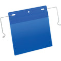 Drahtbügeltasche, A5 quer, dokumentenecht, 50 Stück, dunkelblau DURABLE 1752 07 DURABLE 1752 07 A5quer