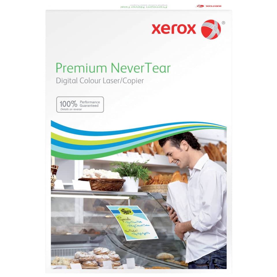 Kopierpapier Premium NeverTear, A4, 195g/m², 100 Blatt, hochweiß XEROX 003R98091 XEROX 003R98091 A4/195g