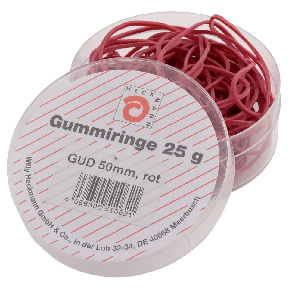 Gummiringe, Ø50mm, 25g, rot WIHEDÜ 510.062 WIHEDÜ 510.062 i.Dose