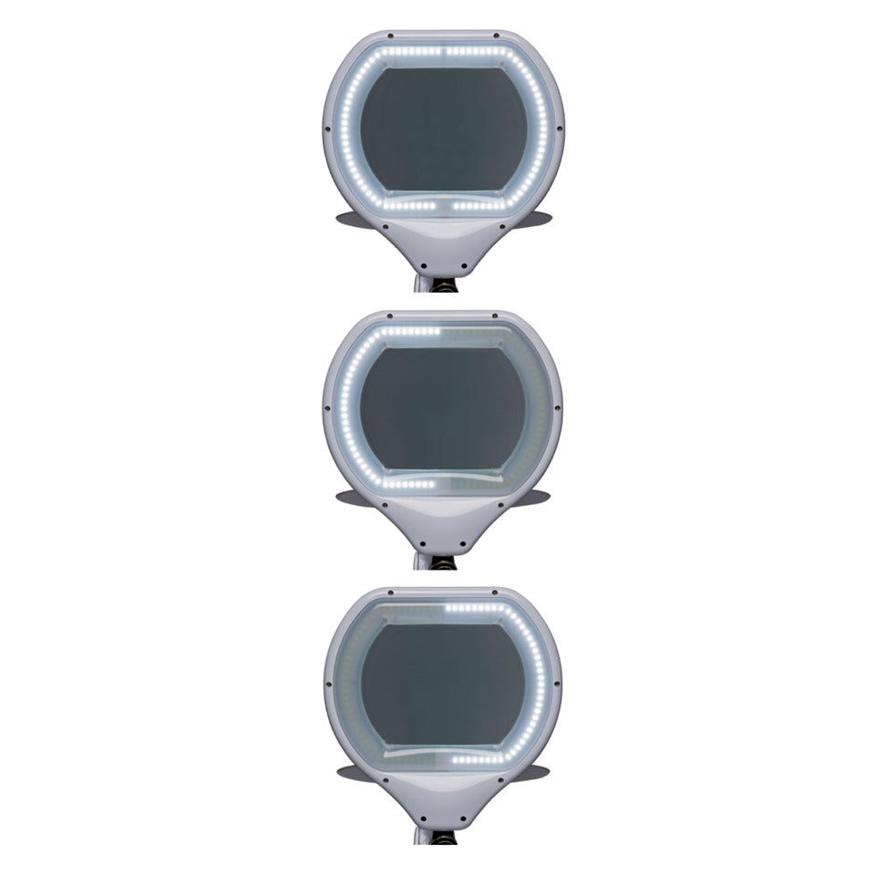 LED-Lupenleuchte MAULcrystal, Klemmfuß, dimmbar, weiß MAUL 82660 02 MAUL 82660 02 dimmbar