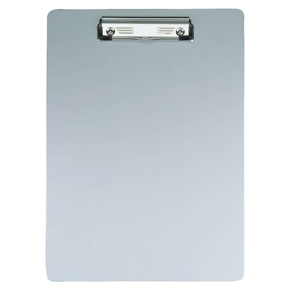 Klemmbrett Aluminium mit Bügelklemme, A4, Klemme: kurze Seite MAUL 2352808 MAUL 23528 08