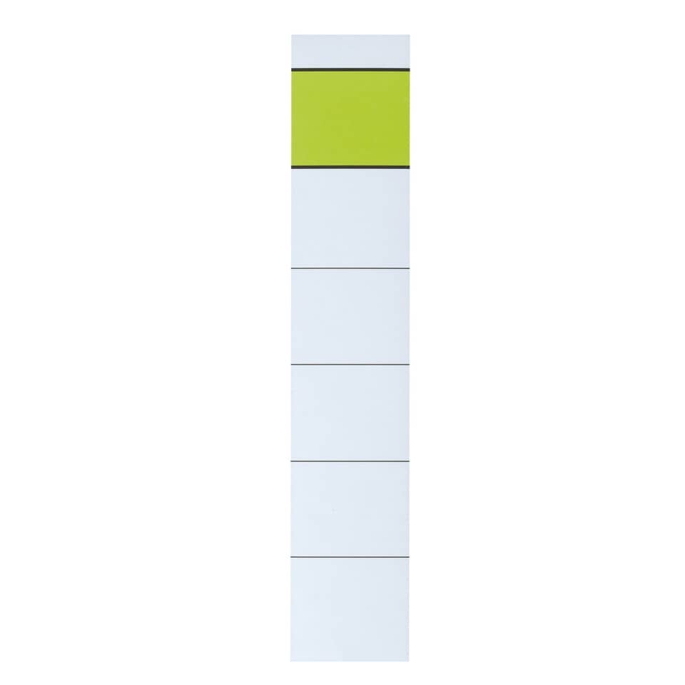 Ordnerrücken-Einsteckschild, 30 x 190 mm, schmal/kurz, 10 Stück, weiß FALKEN 11358744 FALKEN 11358744 neutral