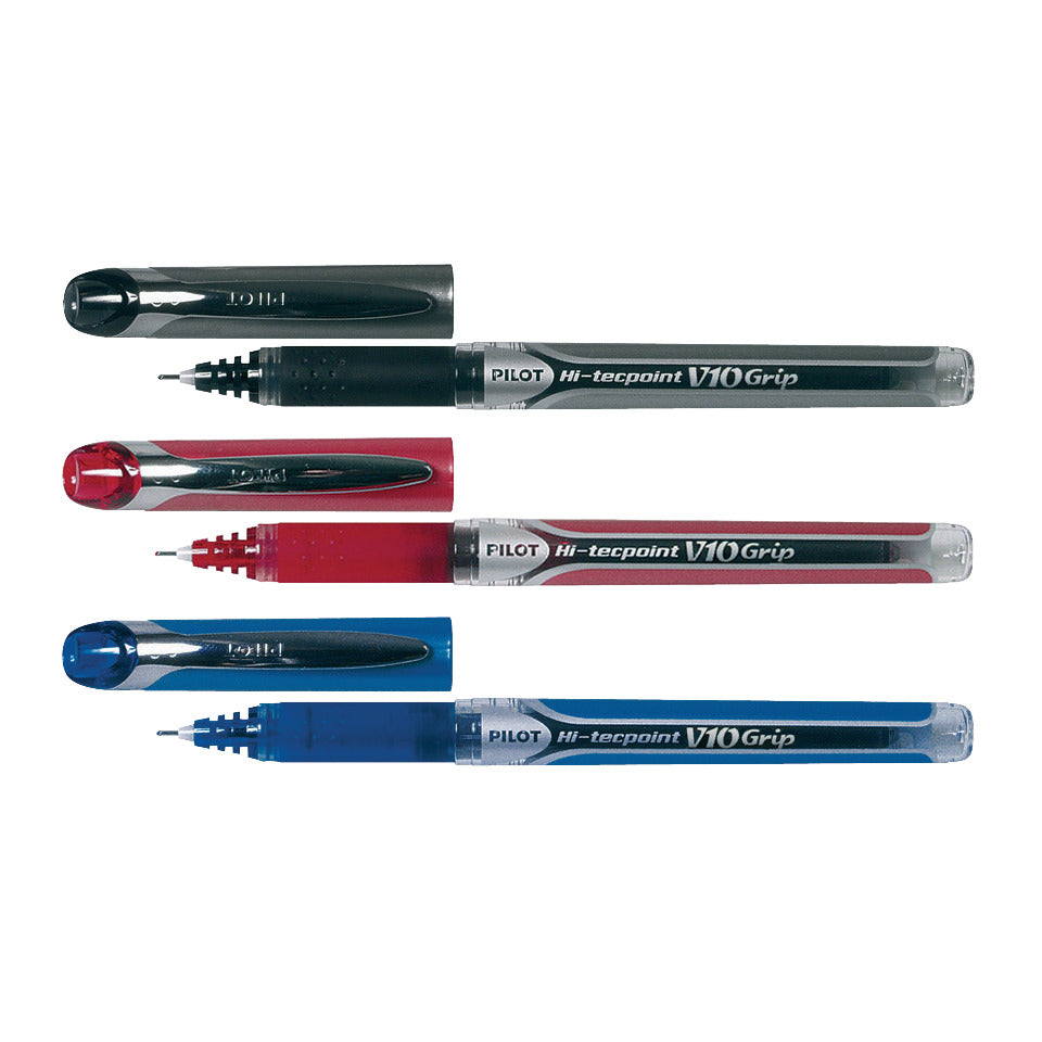 Tintenroller Hi-Tecpoint V10 Grip, 0,6mm, schwarz PILOT BXGPN-V10-B PILOT 2208001 BXGPN-V10-B