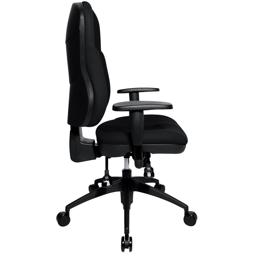 Drehstuhl mit Armlehnen, weiche Rollen, schwarz TOPSTAR 8060KBC0H TOPSTAR 8060KBC0H w.Roll.