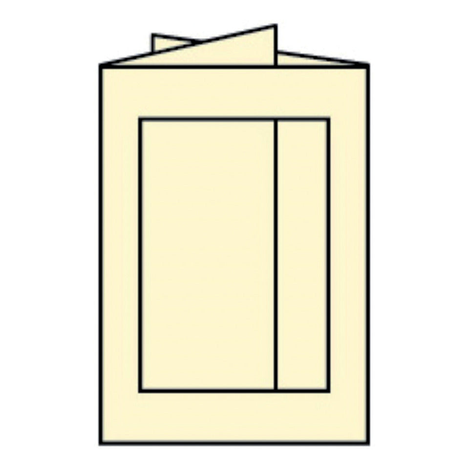 Passepartoutkarte Paperado eckig, B6, 220g/m², chamois RÖSSLER 16403308 RÖSSLER 16403308 Eckig 120x169mm