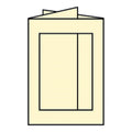 Passepartoutkarte Paperado eckig, B6, 220g/m², chamois RÖSSLER 16403308 RÖSSLER 16403308 Eckig 120x169mm