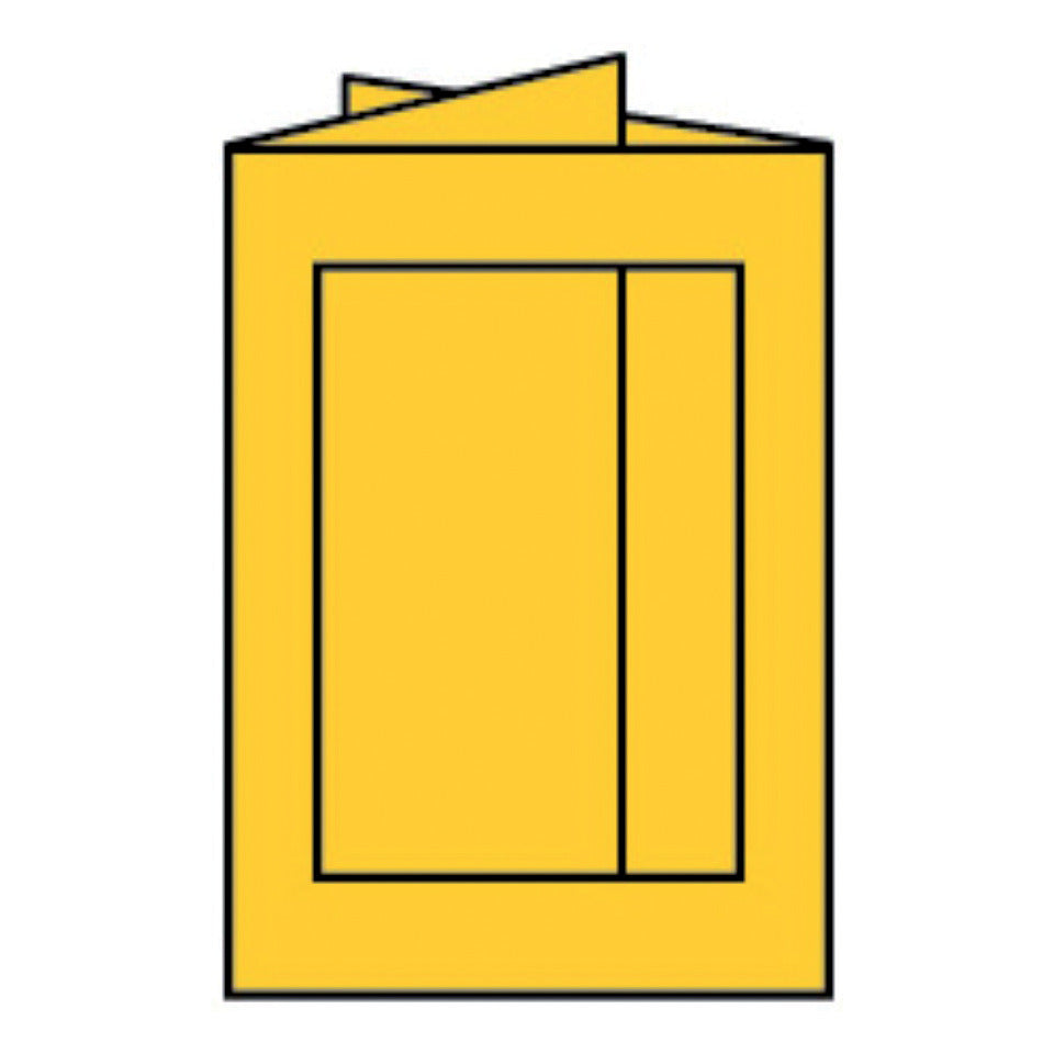 Passepartoutkarte Paperado eckig, B6, 220g/m², ocker RÖSSLER 16403343 RÖSSLER 16403343 eckig 120x169mm
