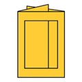 Passepartoutkarte Paperado eckig, B6, 220g/m², ocker RÖSSLER 16403343 RÖSSLER 16403343 eckig 120x169mm