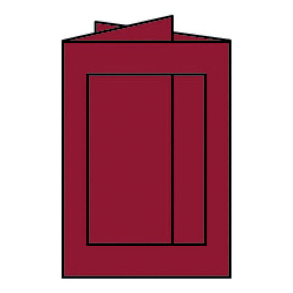Passepartoutkarte Paperado eckig, B6, 220g/m², rosso RÖSSLER 16403372 RÖSSLER 16403372 Eckig 120x170mm