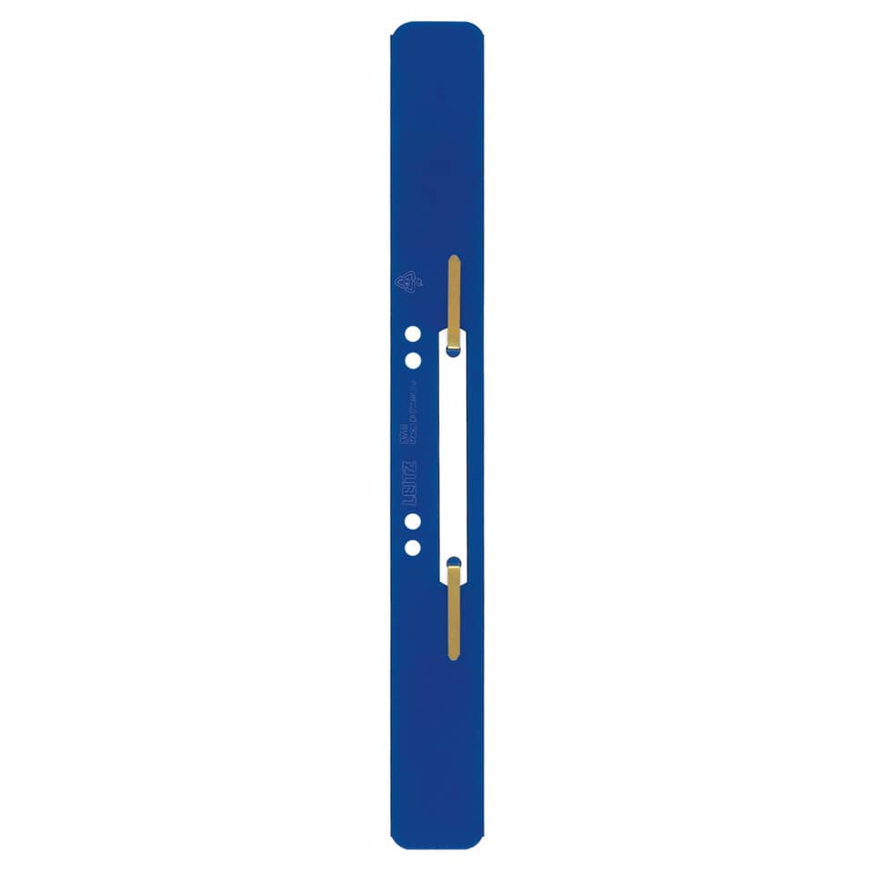 Heftstreifen mit Kunststoffdeckleiste, 35 x 310 mm, 25 Stück, PP, blau LEITZ 3711-00-35 LEITZ 3711-00-35 m. Kunststoffdeckleist