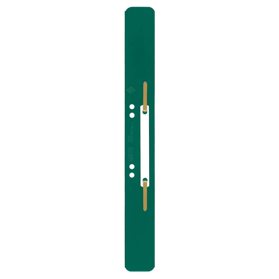 Heftstreifen mit Kunststoffdeckleiste, 35 x 310 mm, 25 Stück, PP, grün LEITZ 3711-00-55 LEITZ  3711-00-55 m. Kunststoffdeckleist