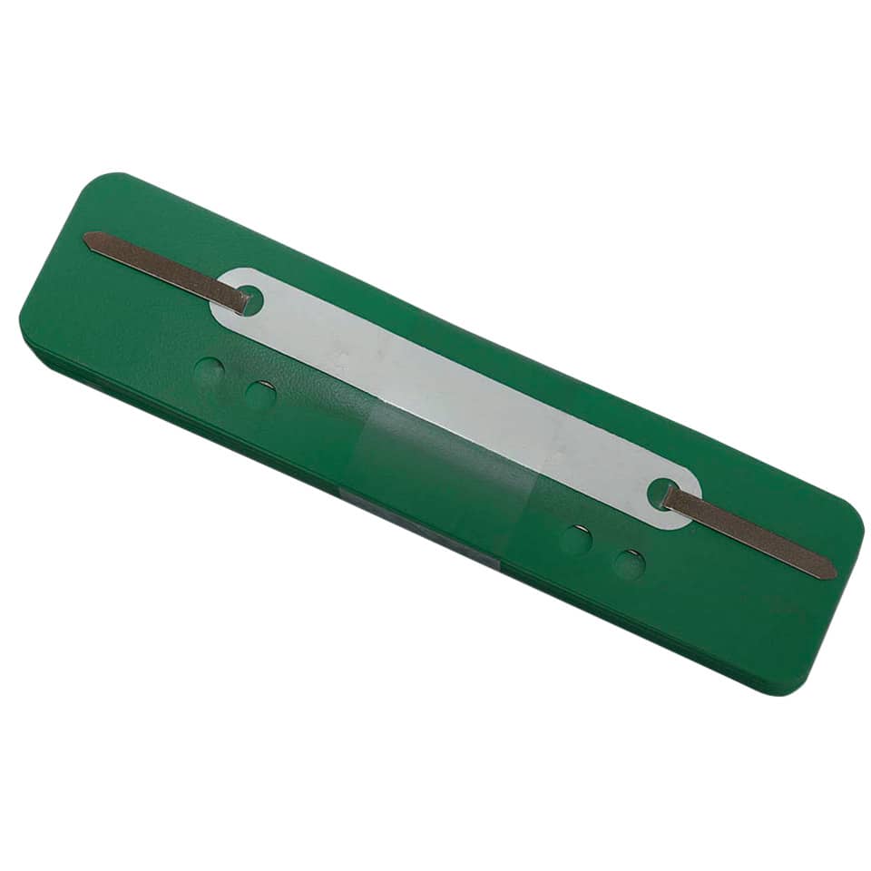 Heftstreifen mit Plastikdeckleiste, 34 x 150 mm, PP, 25 Stück, hellgrün Q-CONNECT 2012501010 Q-CONNECT 2012501010 Plastikdeckleiste