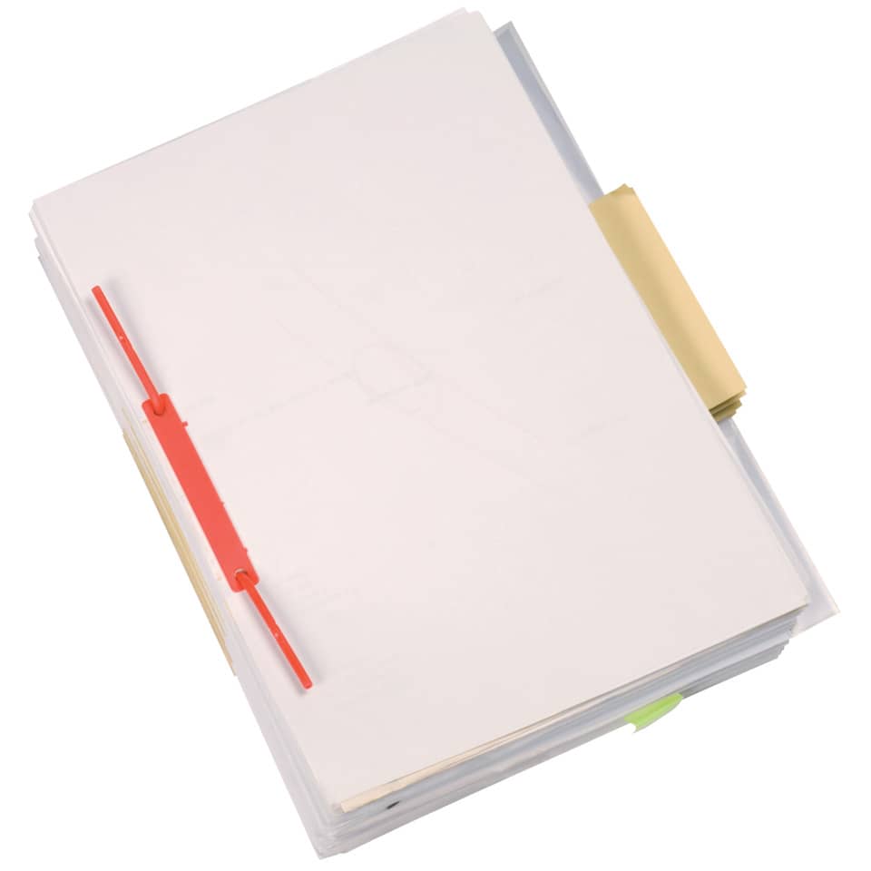 Aktenbinder D-Clip, 8cm, 100 Stück, rot Q-CONNECT KF02281 Q-CONNECT KF02281 100ST